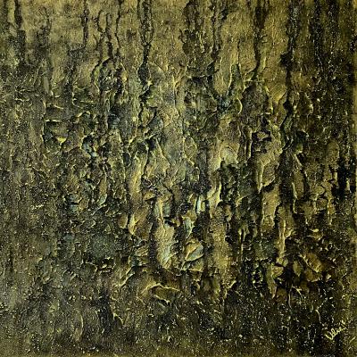 Mysteries of Nature - 8, 90 x 90 cm, mixed media on canvas
