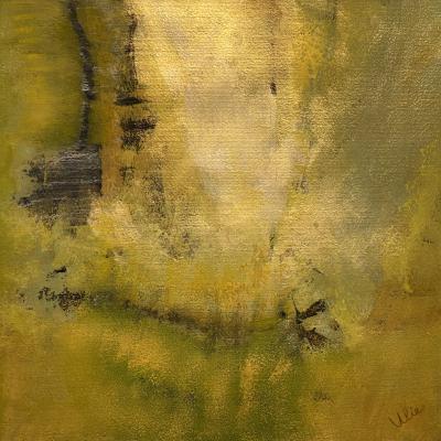 Journey to New Horizons, 40 x 40 cm, mixed media on art paper Fabriano, framed