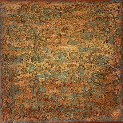Memories of the Earth - 6, 40 x 40 cm, mixed media on canvas
