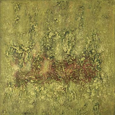 Autumn Whispers, 50 x 50 cm, mixed media on canvas