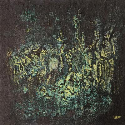 Winter Energies, 50 x 50 cm, mixed media on canvas