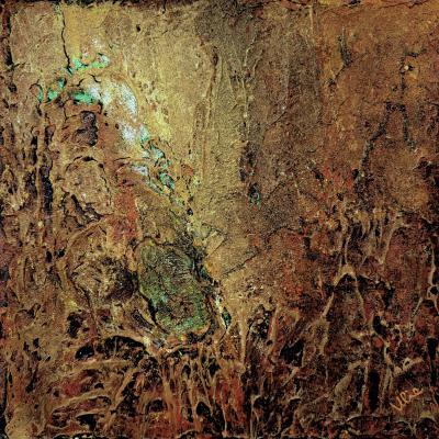 The Soul's Breath – Le souffle de l'âme, 40 x 40 cm, technique mixte sur toile